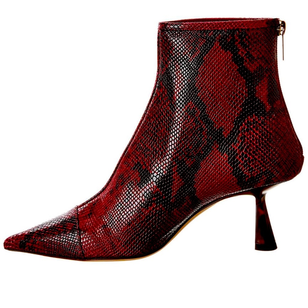 Jimmy Choo Kix Snakeskin Ankle Booties 37.5